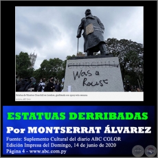 ESTATUAS DERRIBADAS - Por MONTSERRAT ÁLVAREZ - Domingo, 14 de Junio de 2020